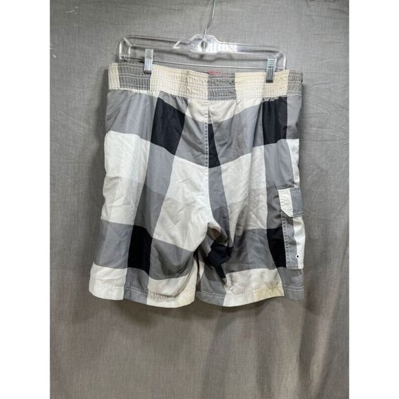 Maryland Terps Swim Shorts Mens Small White Drawstrings Plaid Trunks Men. - Picture 7 of 10
